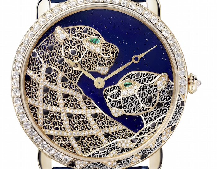 Cartier Rotonde Louis Cartier XL Panther  Filigree Watch Steals Hearts and Minds